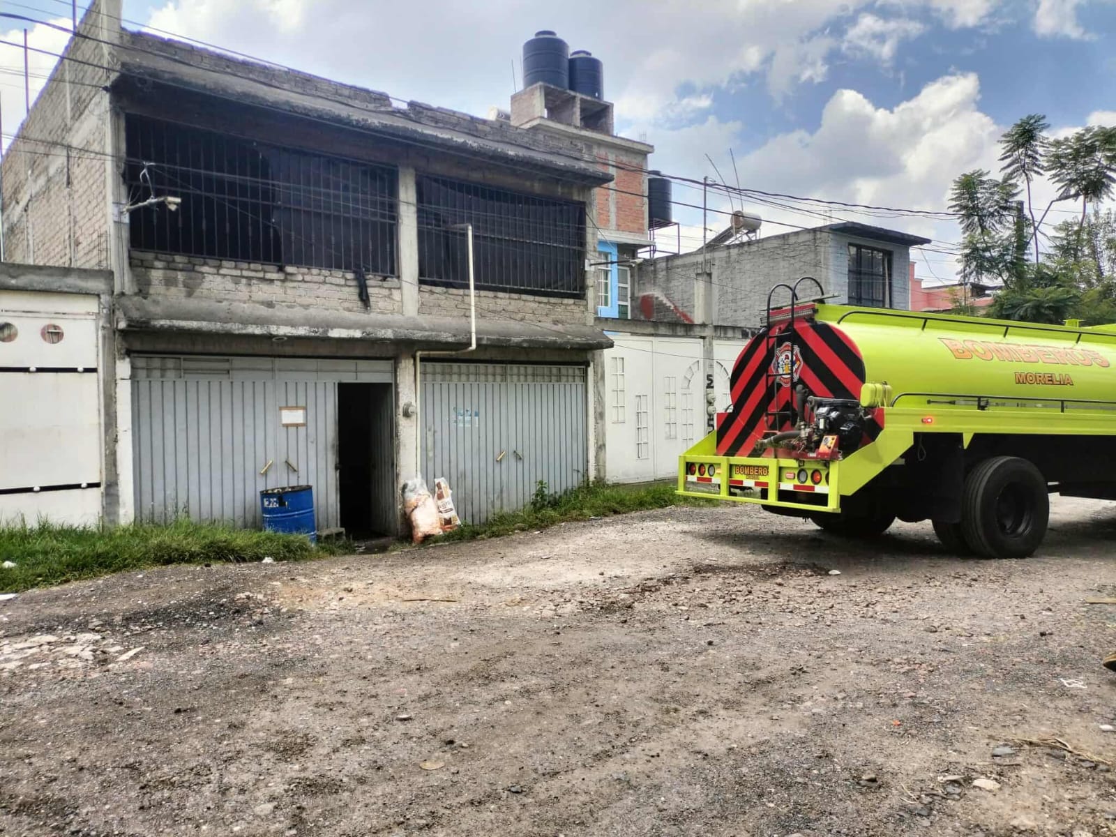 Se registra conato de incendio en negocio de churros y frituras, en Morelia