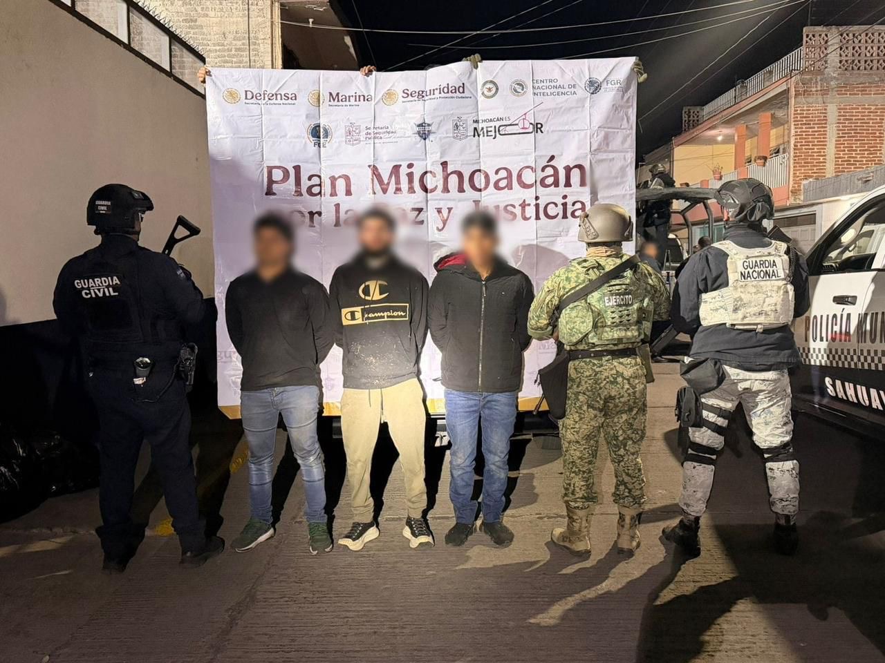 Detenidos en Jiquilpan estarían relacionados con los disparos con arma de fuego contra la alcaldía el 22 de febrero