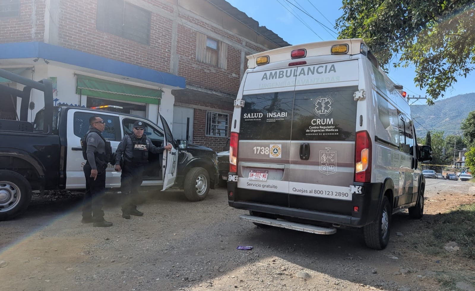 Grave masculino, tras ser baleado en vivienda de la colonia San Rafael de Uruapan