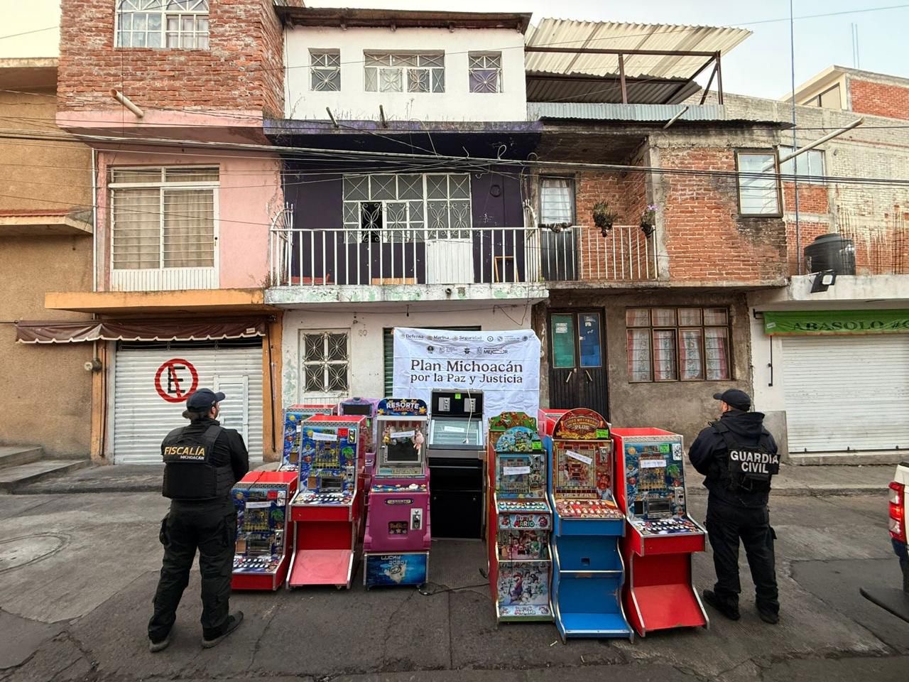 SSP asegura 49 máquinas tragamonedas en Quiroga