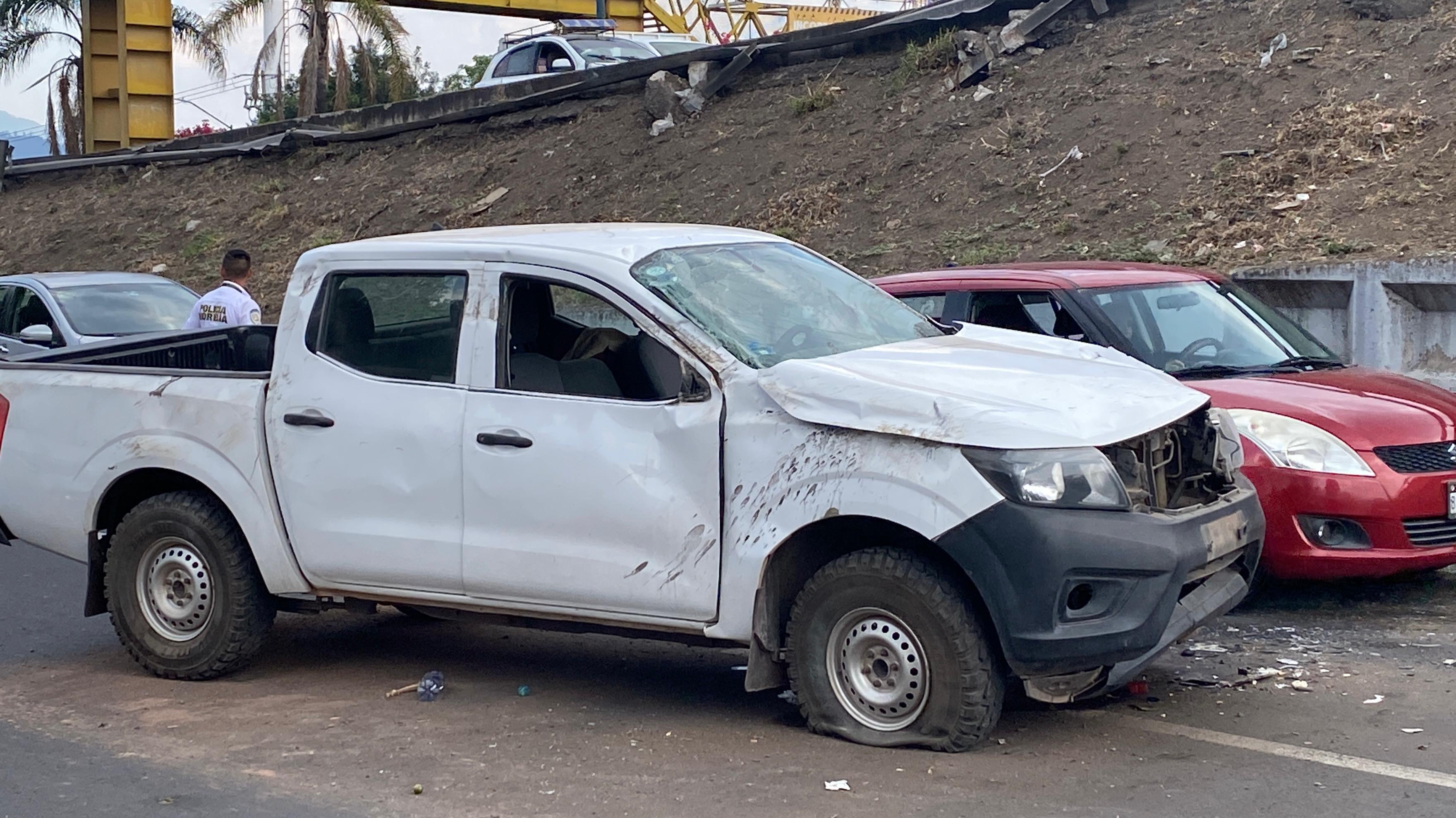 Se registra accident3 de camioneta en el Libramiento Norte de Morelia