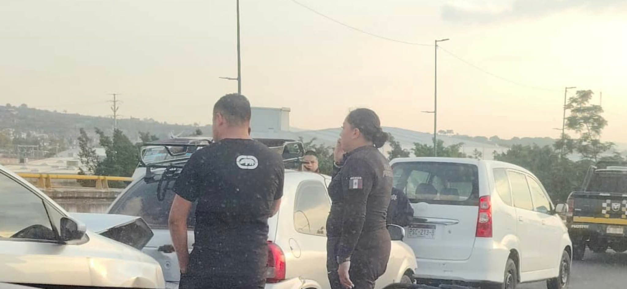 Se registra carambola en el Libramiento Norponiente de Morelia
