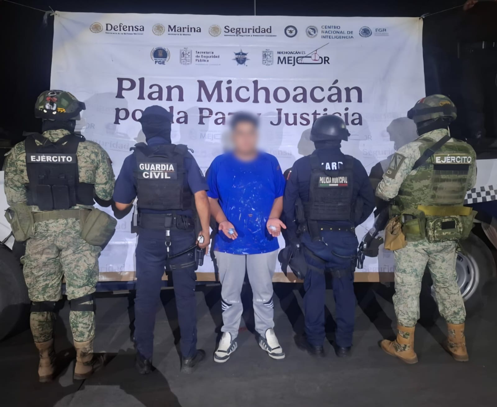 Capturan a sujeto con d0sis de “crist4l”, en la zona Centro de Jacona