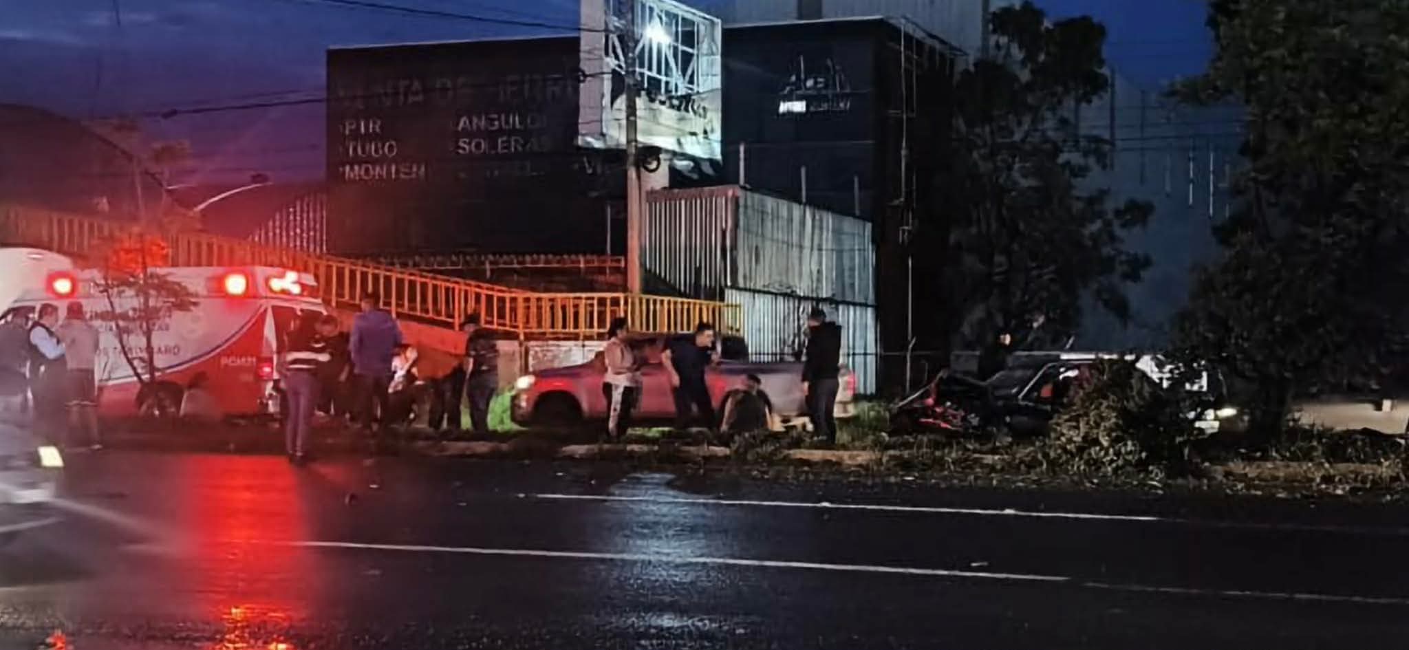Se registra aparatoso choque múltiple en la avenida Morelos Norte de Morelia