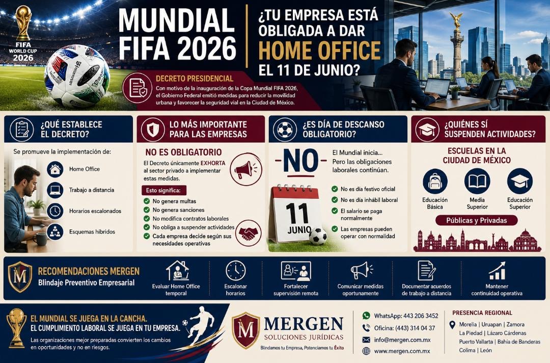 Empresas privadas pueden otorgar facilidades por inauguración del Mundial 2026, pero no están obligadas: Luis Fernando Rodríguez Vera, abogado laboralista