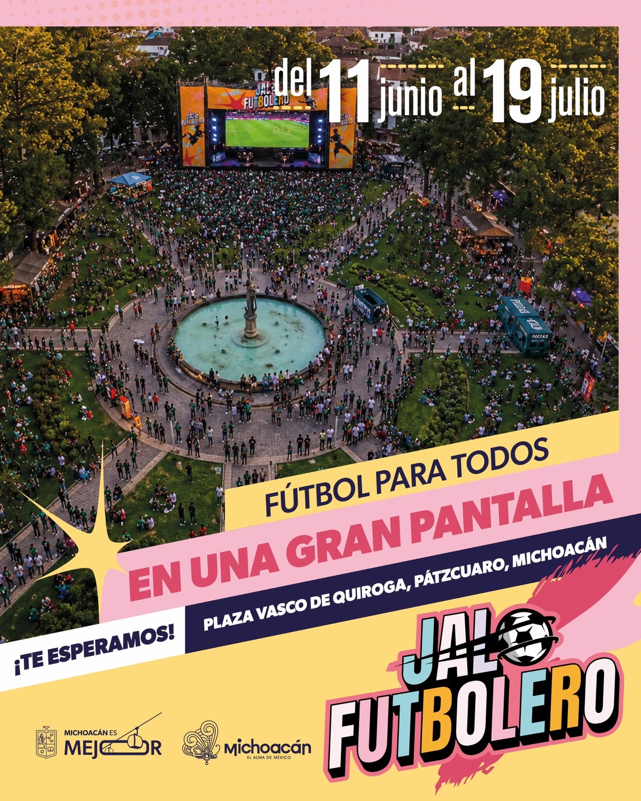 Jalo Futbolero transmitirá los partidos de la justa mundialista en Pátzcuaro
