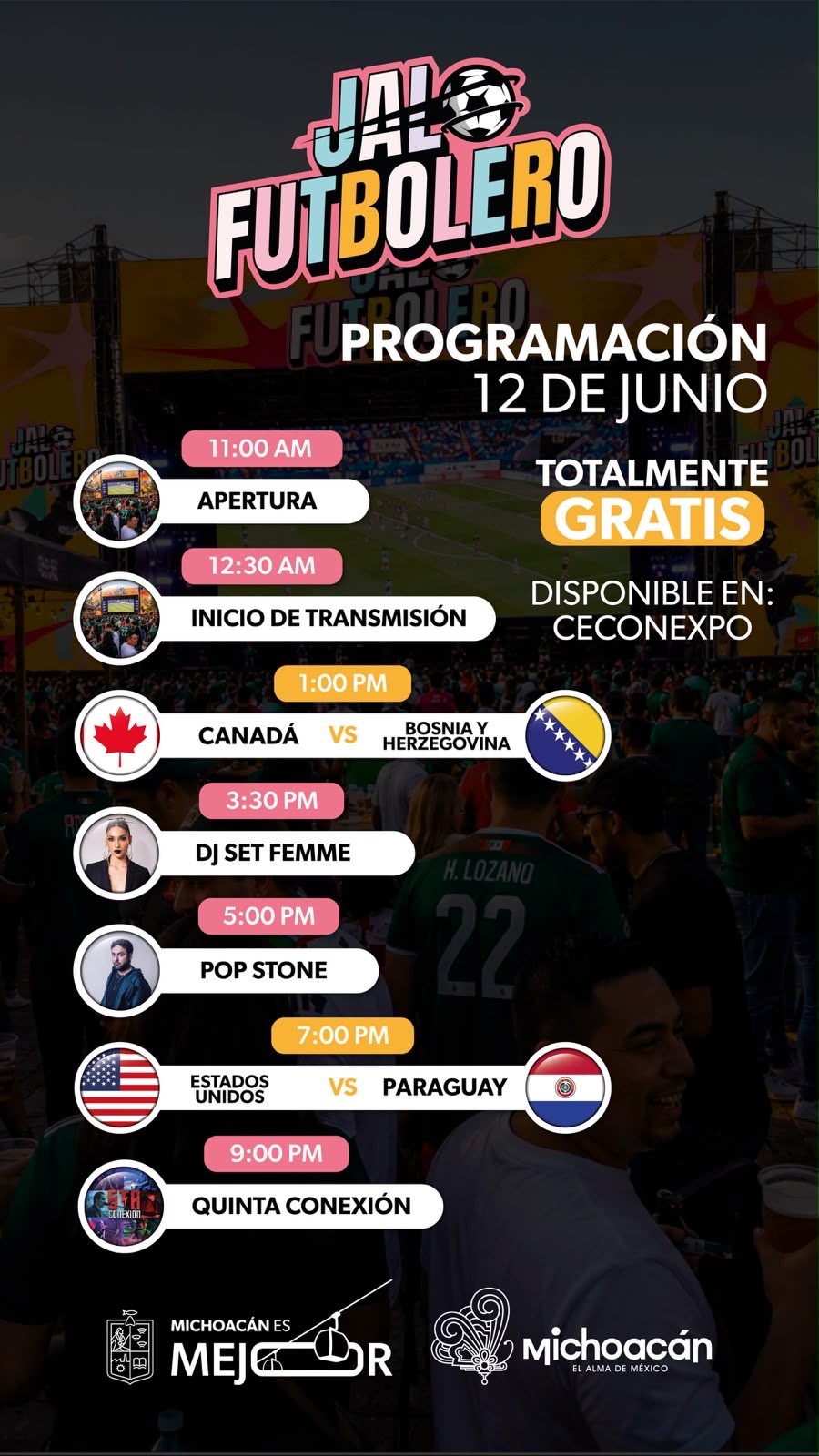 ¡La fiesta mundialista no se detiene en Michoacán!