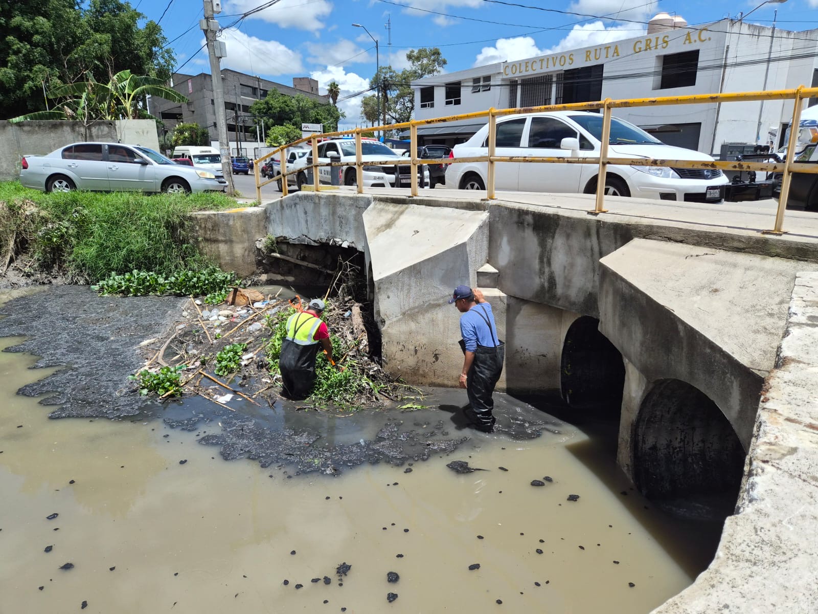 Gobierno de Morelia supervisa flujo de drenes Barajas y Arroyo de Tierras