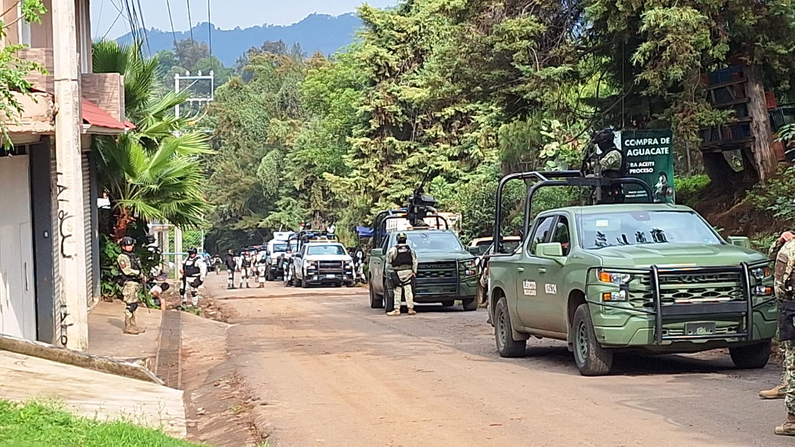 Seis criminal3s abatid0s al enfr3ntarse con GN y Ejército, al sur de Uruapan 