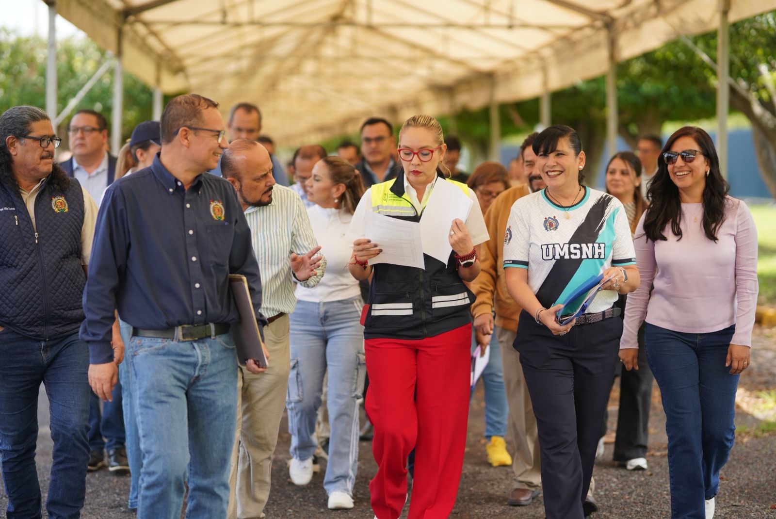 UMSNH, LISTA PARA RECIBIR A ASPIRANTES QUE PRESENTARÁN EXAMEN DE ADMISIÓN; YARABÍ ÁVILA REALIZA RECORRIDO