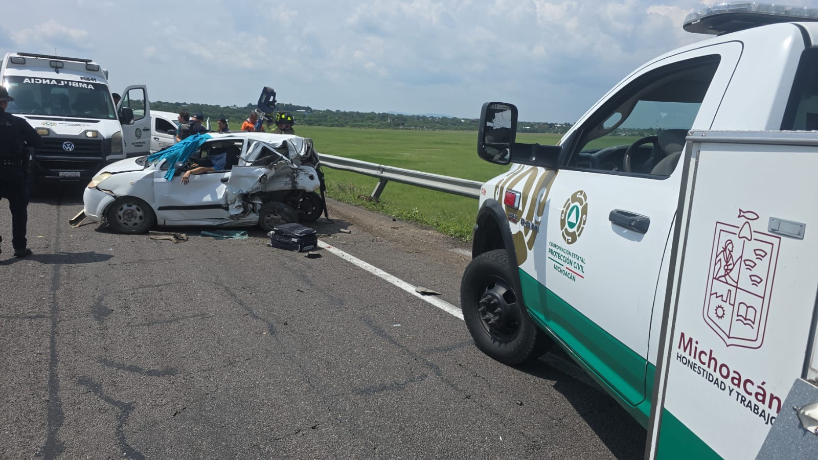 Identifican a las tres víctimas del choque en la autopista Morelia-Salamanca