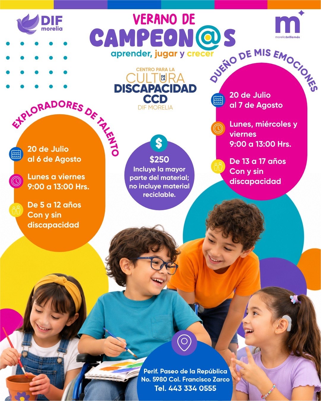 Paola Delgadillo invita a cursos de verano incluyentes en el Centro para la Cultura de la Discapacidad