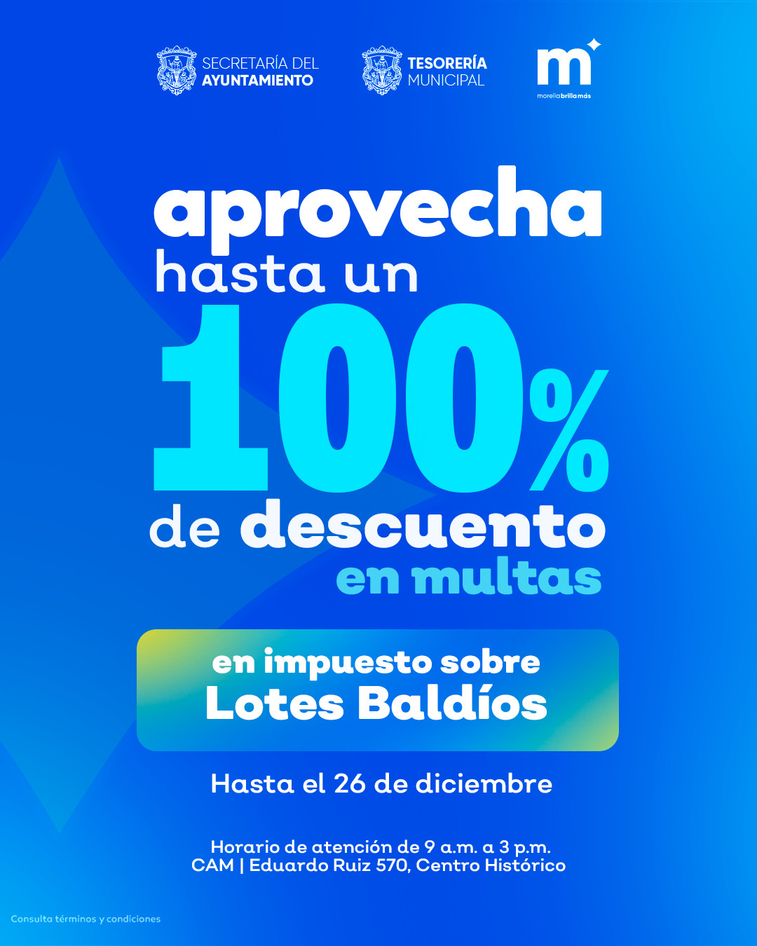 Gobierno de Alfonso Martínez Alcázar lanza amplias condonaciones en apoyo a la economía familiar