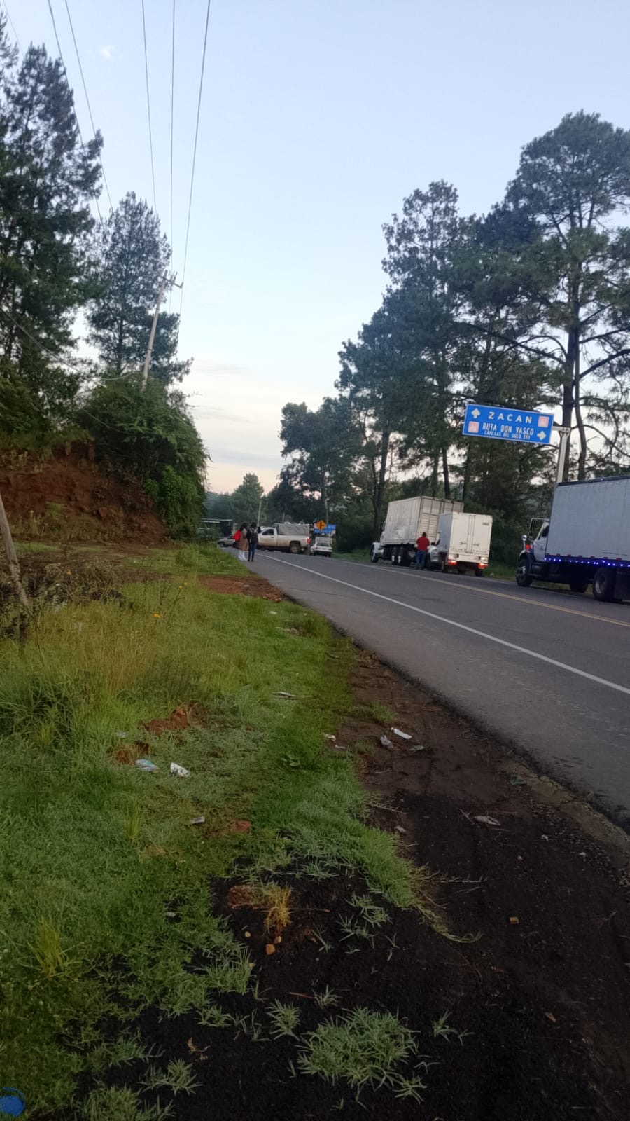 Bloqueda la carretera Uruapan–Los Reyes, por detención de un habitante de Nuevo Zirosto