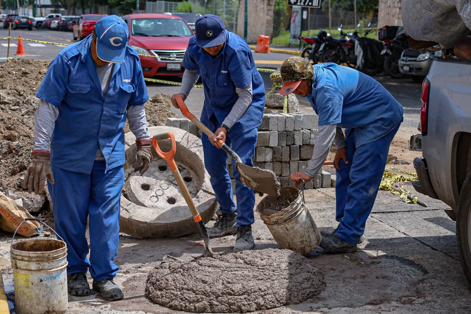 Ooapas restablece el funcionamiento del drenaje sanitario frente a la XXI Zona Militar