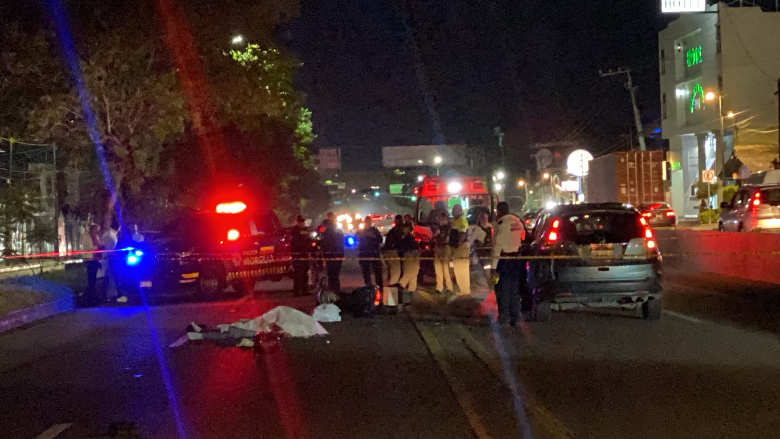 Motociclista sufre fatal accidente en la avenida Madero Poniente de Morelia 