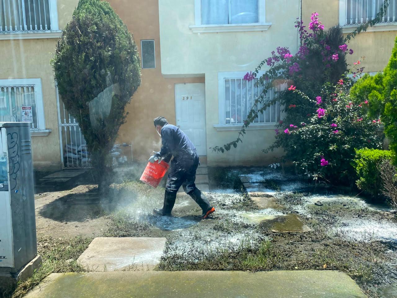 Refuerza Gobierno de Morelia acciones de fumigación en Hacienda Tiníjaro