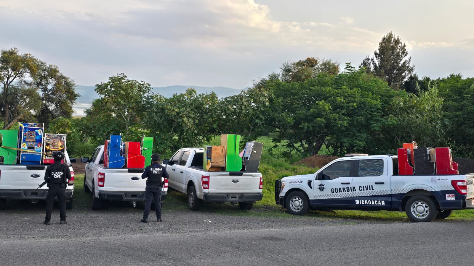 SSP asegura 68 máquinas tragamonedas en Huandacareo