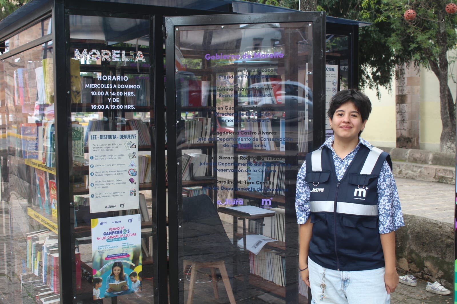 Cabinas de Lectura "Morelia se Lee" consolidan su éxito durante su primer mes de operación
