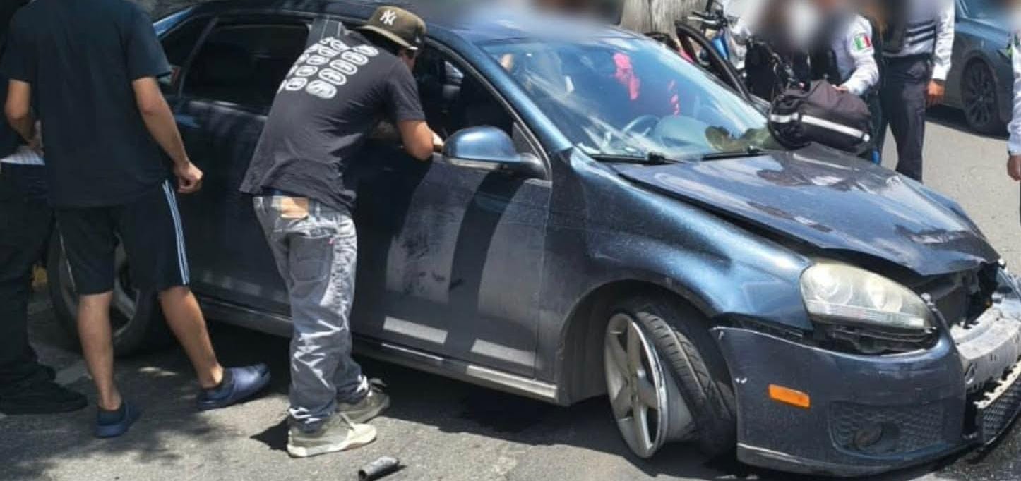 Accidente automovilístico deja un herido en el Libramiento Oriente de Morelia 