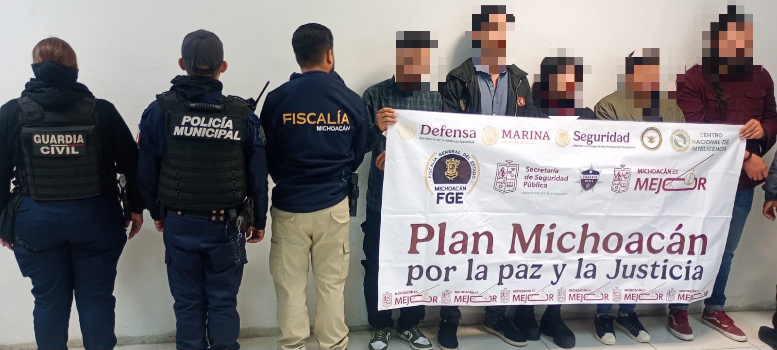 En Uruapan, SSP detiene a cinco personas y asegura productos presuntamente elaborados con marihuana