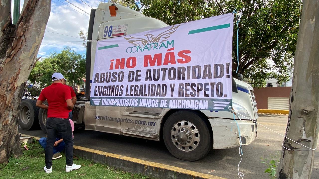 FGR y transportistas alcanzan acuerdos tras protesta pacífica en Morelia