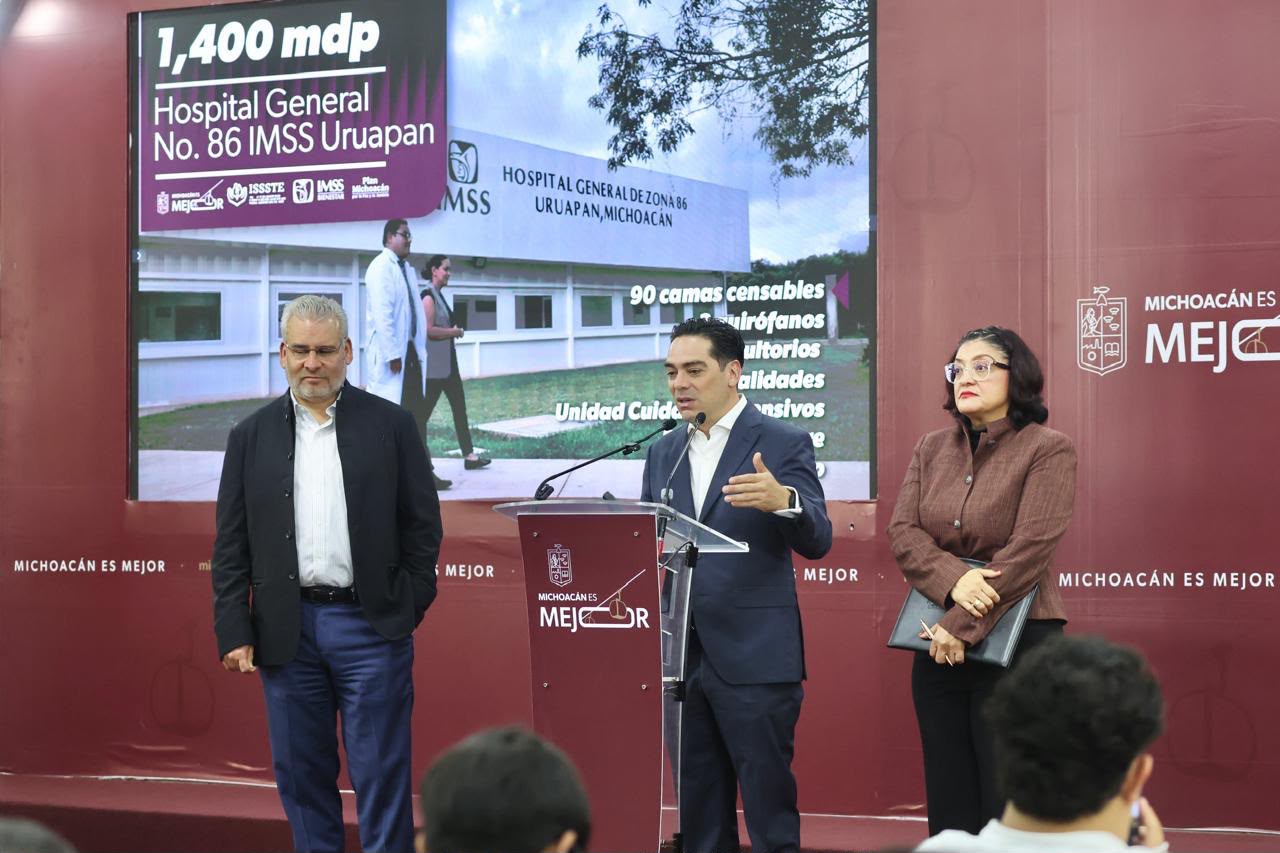 Inversión de 7 mil 702 mdp fortalece la infraestructura hospitalaria en Michoacán: Bedolla