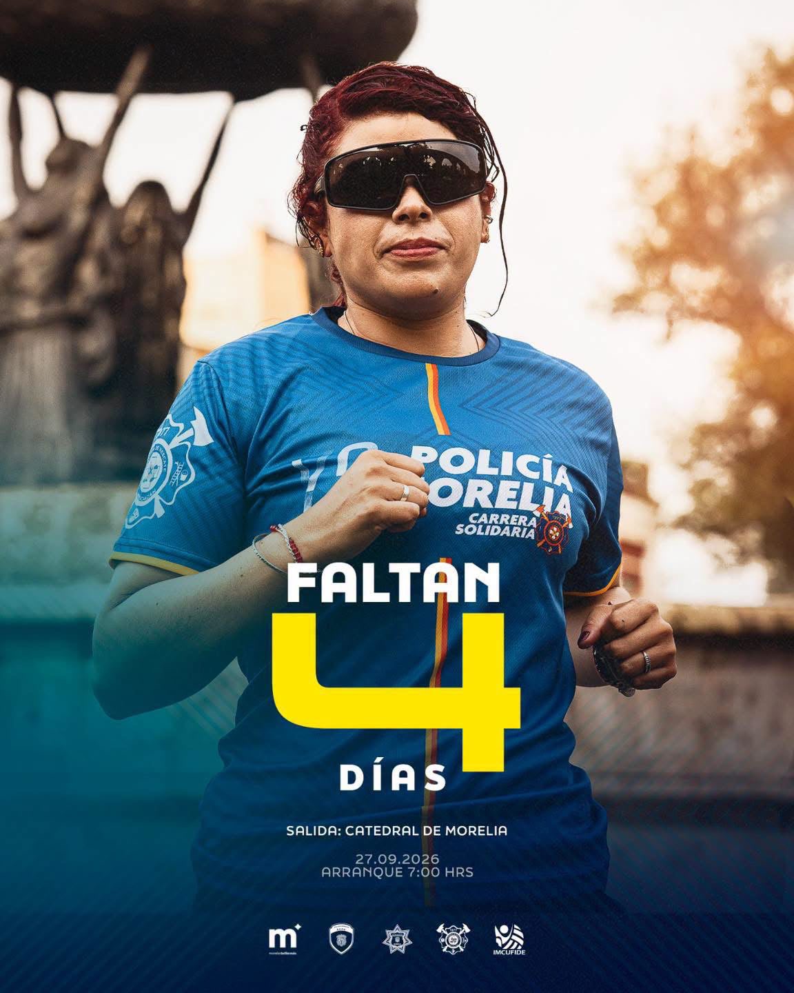 Faltan cuatro días para la Carrera “Yo con Policía Morelia”